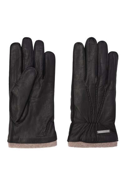 Кожаные перчатки CORNELIANI черного цвета по цене 67350 руб., арт. 28Q310/2A20581, фото 2 Кожаные перчатки CORNELIANI, арт. 28Q310/2A20581, фото 2