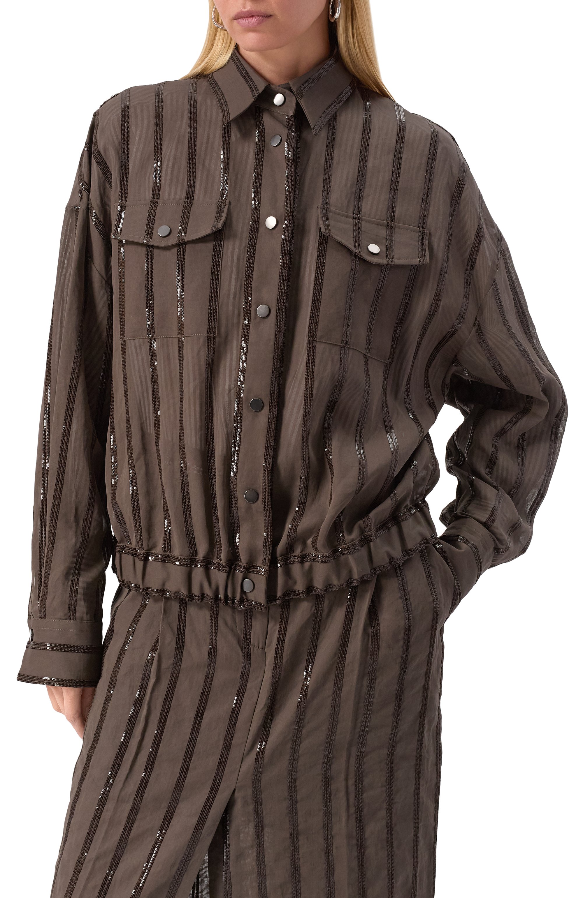 Хлопковая куртка BRUNELLO CUCINELLI коричневого цвета по цене 722500 руб., арт. MH911S0306, фото 3 Хлопковая куртка BRUNELLO CUCINELLI, арт. MH911S0306, фото 3