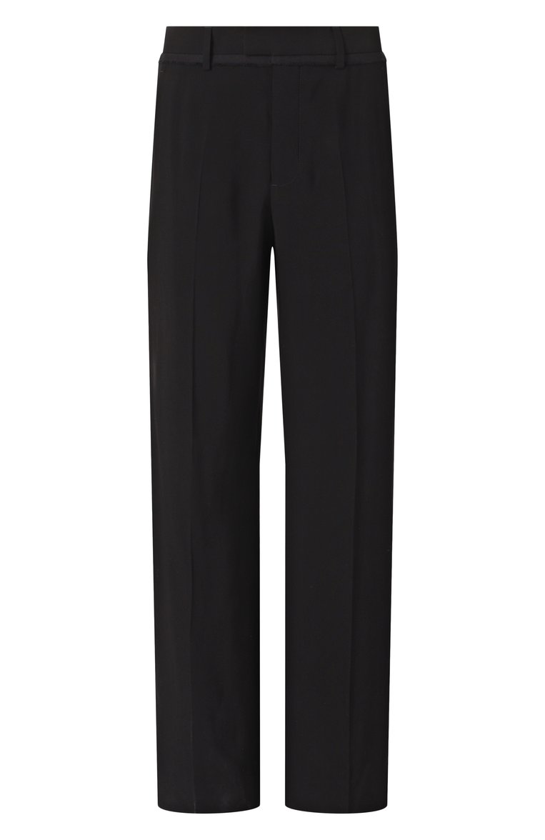 Мужские брюки из вискозы ANN DEMEULEMEESTER черного цвета, арт. B0012454/FA558 | Фото 1 (Материал внешний: Вискоза; Длина (брюки, джинсы): Стандартные; Стили: Минимализм; Случай: Повседневный; Автоматизация ТО: Проставлено; Автоматизация состава: Проставлено)