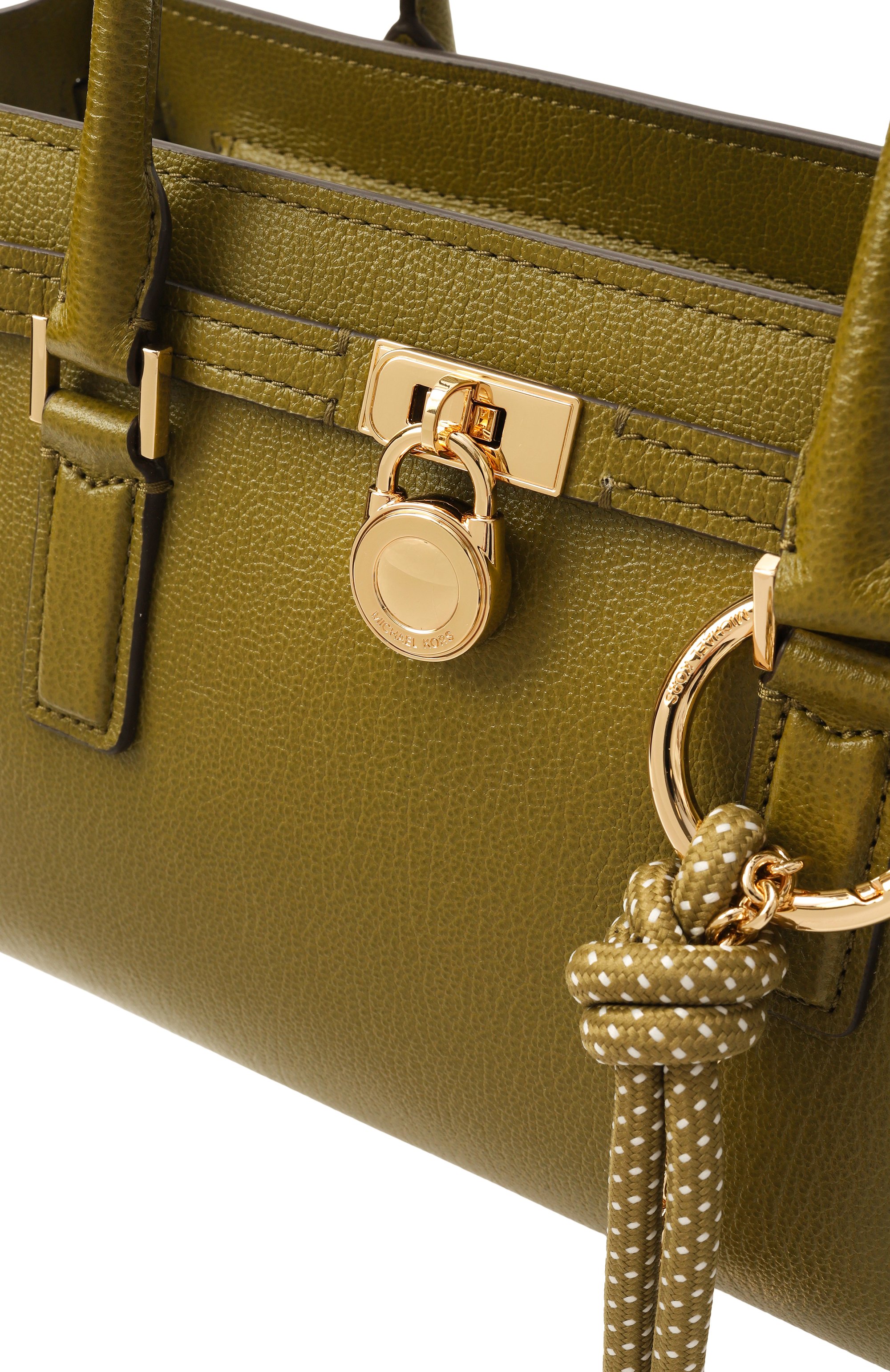 Сумка hamilton moderne small MICHAEL MICHAEL KORS хаки цвета по цене 33650 руб., арт. 30F5GHMT0L, фото 3 Сумка hamilton moderne small MICHAEL MICHAEL KORS, арт. 30F5GHMT0L, фото 3