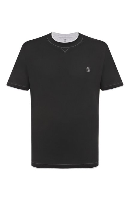 Мужская хлопковая футболка BRUNELLO CUCINELLI, арт. M0B137451G