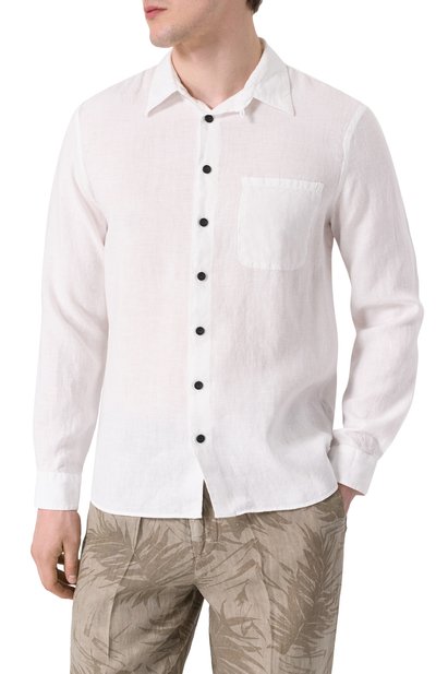 Льняная рубашка HANNES ROETHER, арт. K0N29ZESS.608, фото 3