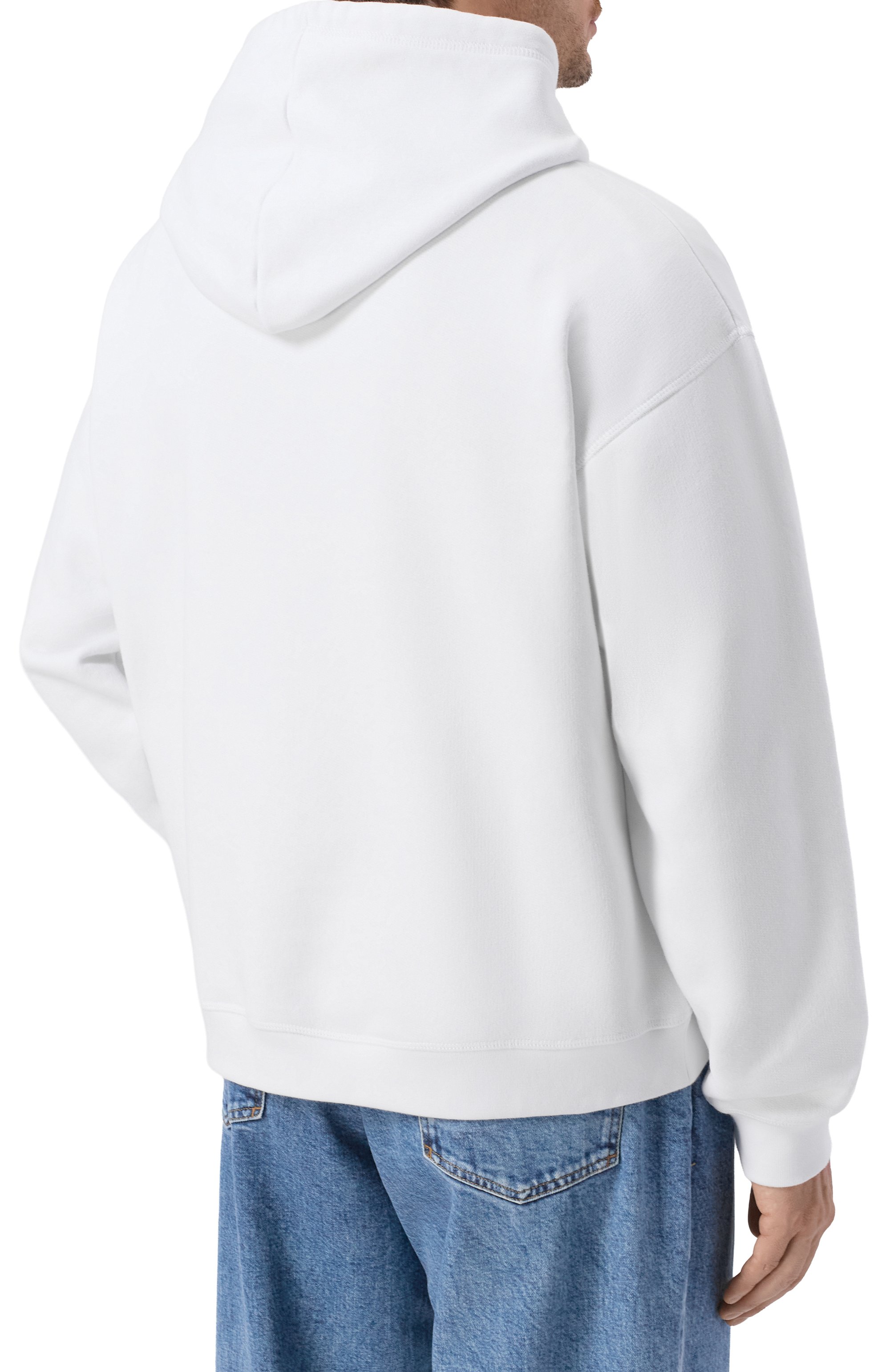 Хлопковое худи DSQUARED2 белого цвета по цене 66550 руб., арт. S74GU0978/D25031, фото 4 Хлопковое худи DSQUARED2, арт. S74GU0978/D25031, фото 4