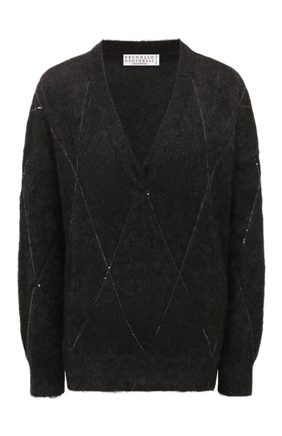 Женский пуловер из шерсти и кашемира BRUNELLO CUCINELLI, арт. MBP110802