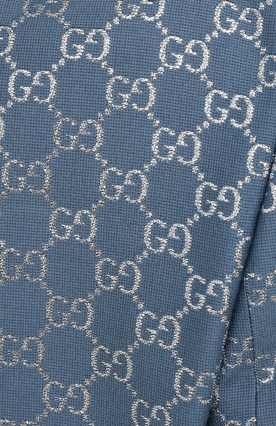 Жакет из шерсти и шелка GUCCI синего цвета по цене 299500 руб., арт. 619763/ZAD7L, фото 5 Жакет из шерсти и шелка GUCCI, арт. 619763/ZAD7L, фото 5