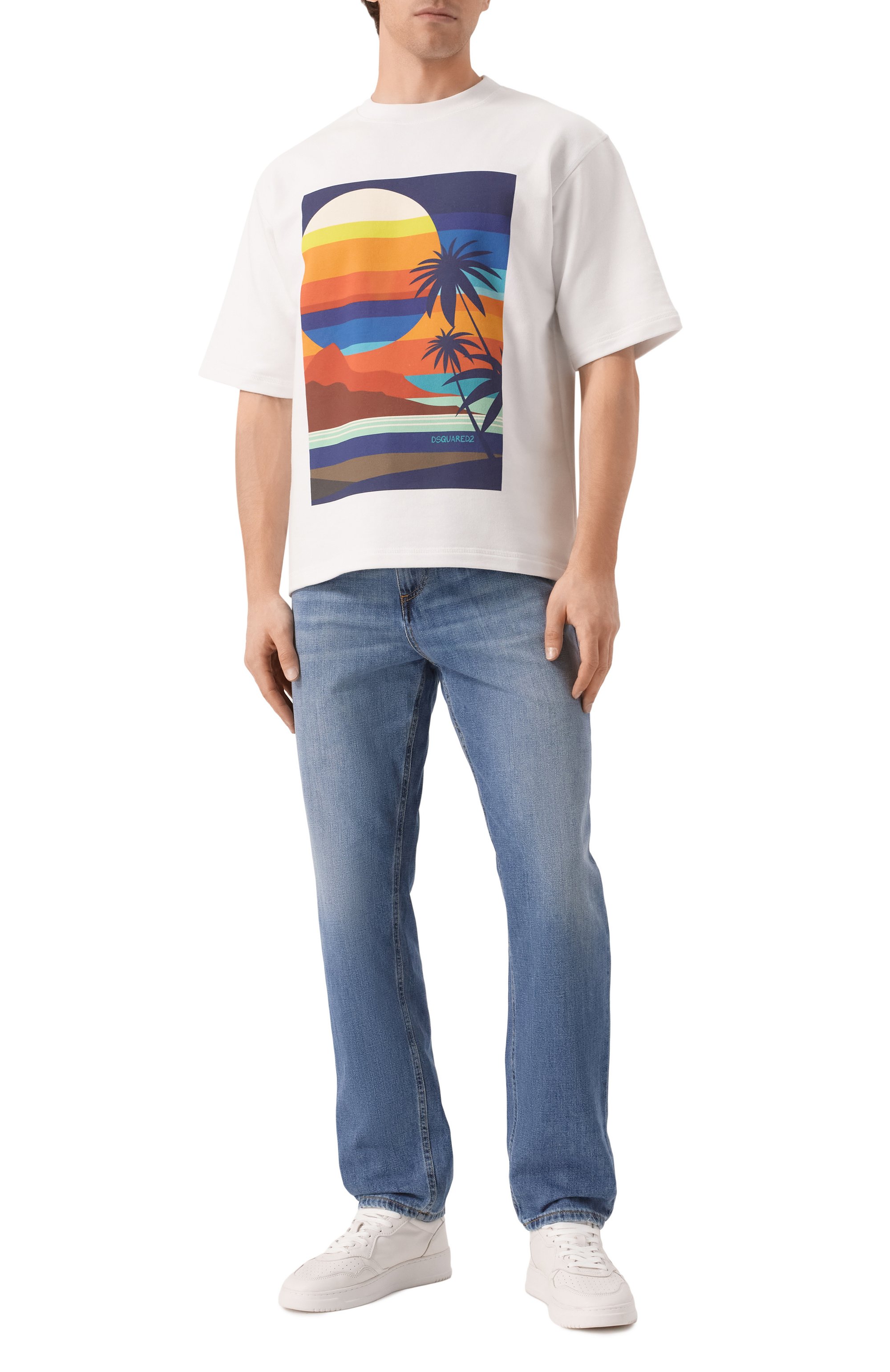 Джинсы ICEBERG синего цвета по цене 23950 руб., арт. 2SL2/0188, фото 2 Джинсы ICEBERG, арт. 2SL2/0188, фото 2