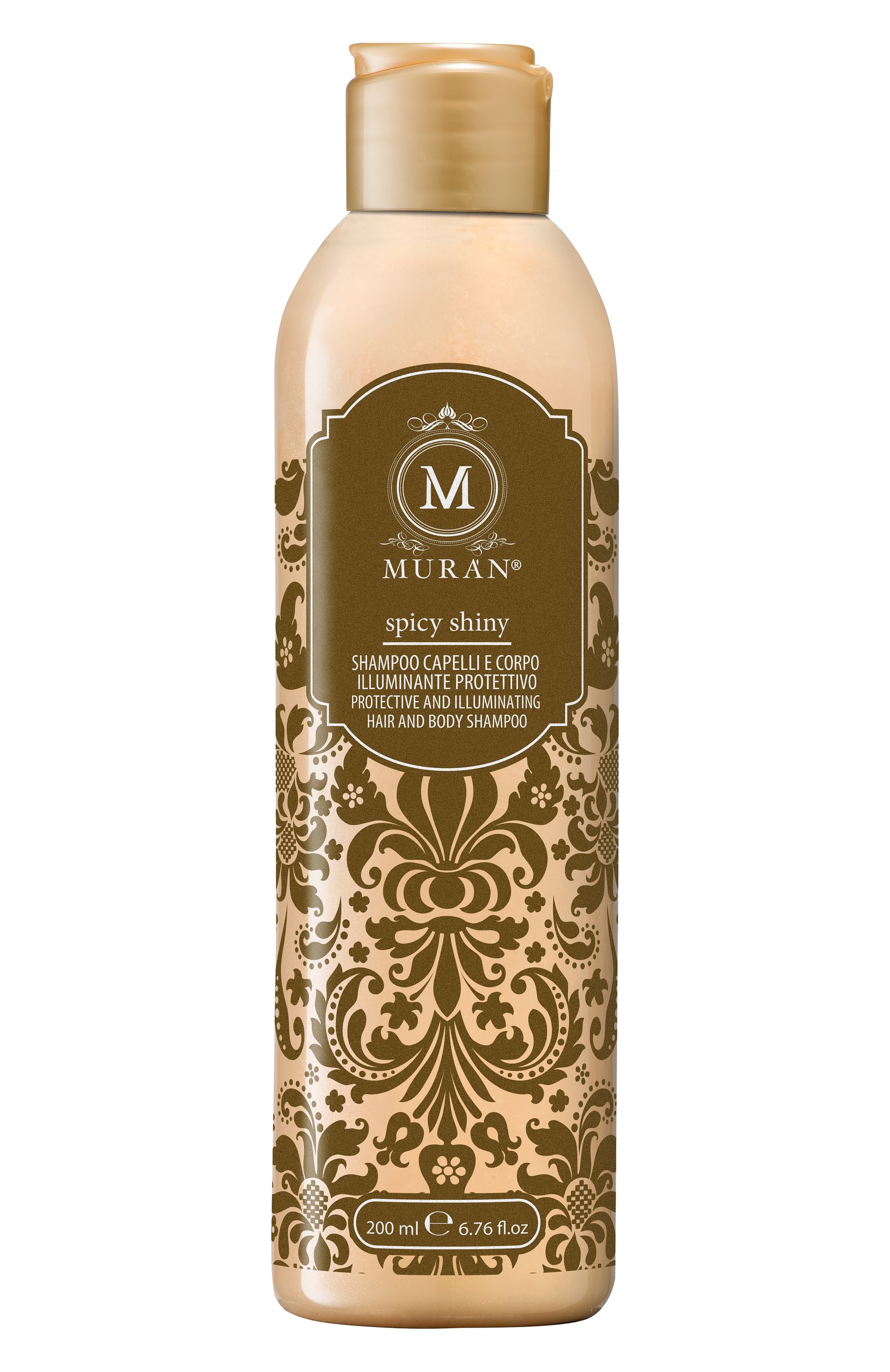 Восстанавливающий шампунь-иллюминация для волос и тела spicy shiny (200ml) MURAN, арт. 0803173185952, фото 1