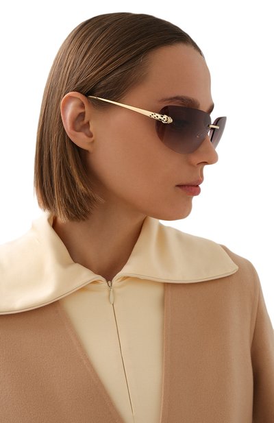 Солнцезащитные очки CARTIER розового цвета по цене 137000 руб., арт. CT0266S 003, фото 2 Солнцезащитные очки CARTIER, арт. CT0266S 003, фото 2