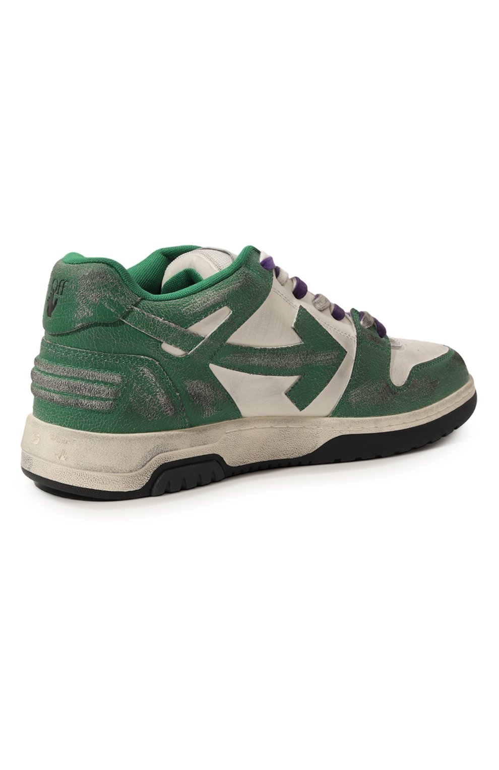 Кожаные кеды out of office OFF-WHITE, арт. OMIA189F22LEA0110155, фото 5