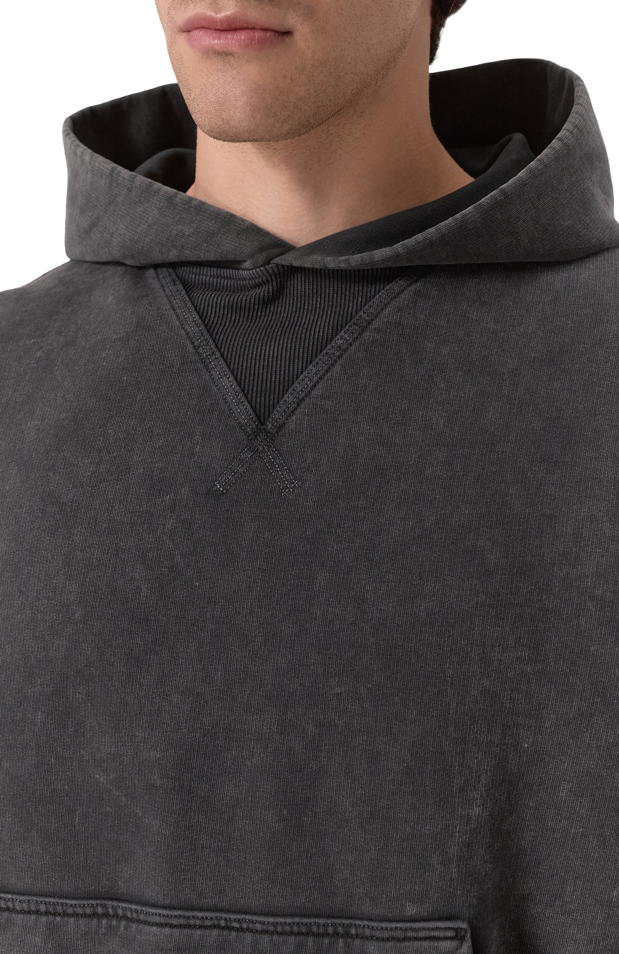 Хлопковое худи ROADLESS темно-серого цвета по цене 39850 руб., арт. RSS-H, фото 5 Хлопковое худи ROADLESS, арт. RSS-H, фото 5