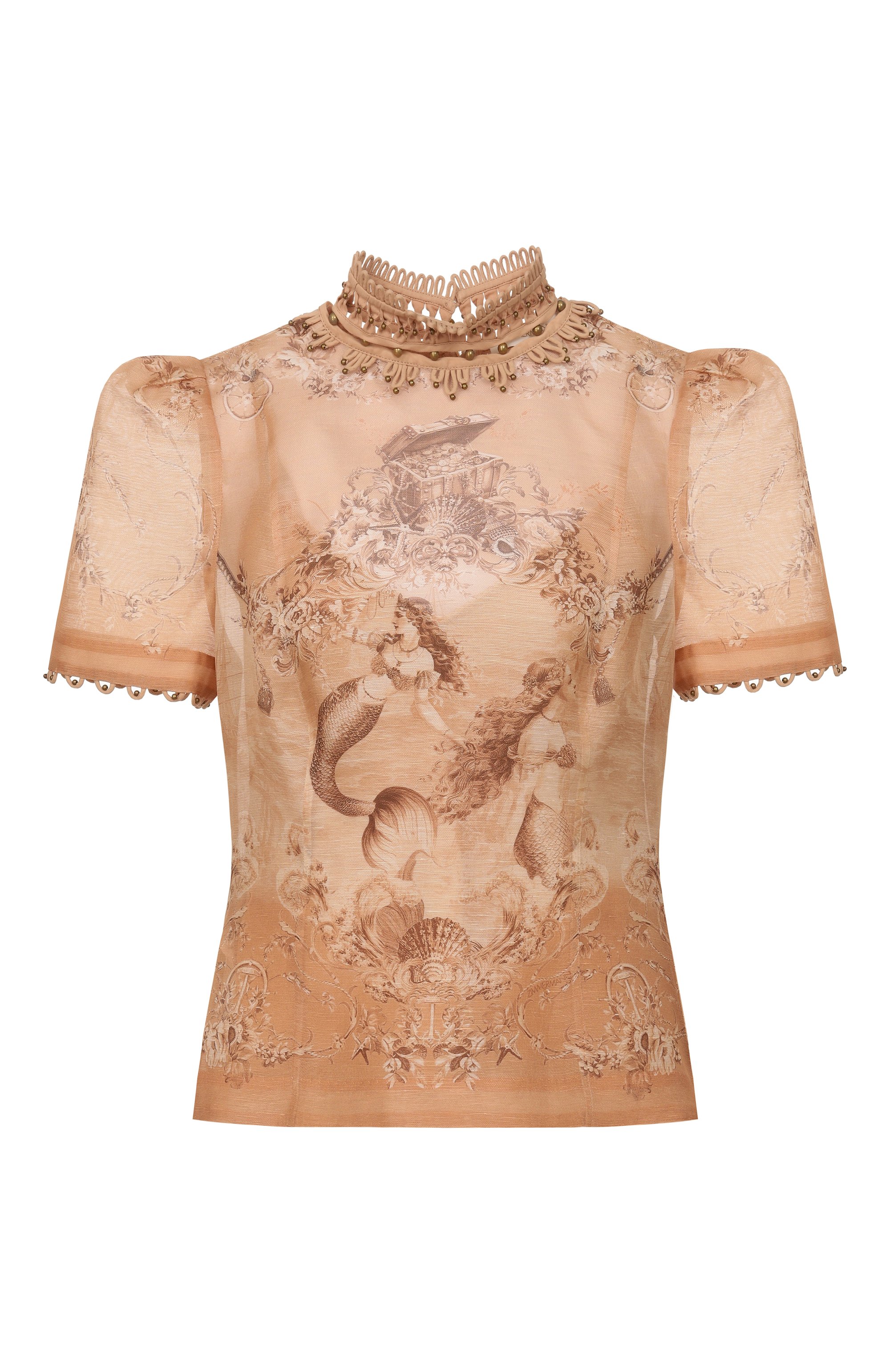 Льняной топ ZIMMERMANN, арт. 6942TC261, фото 1