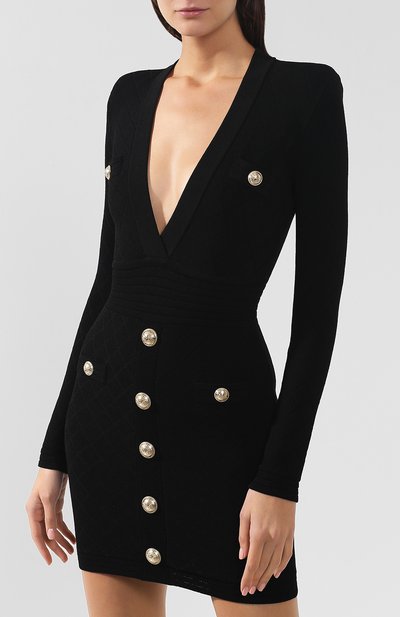 Платье из вискозы BALMAIN, арт. SF16262/K462, фото 3