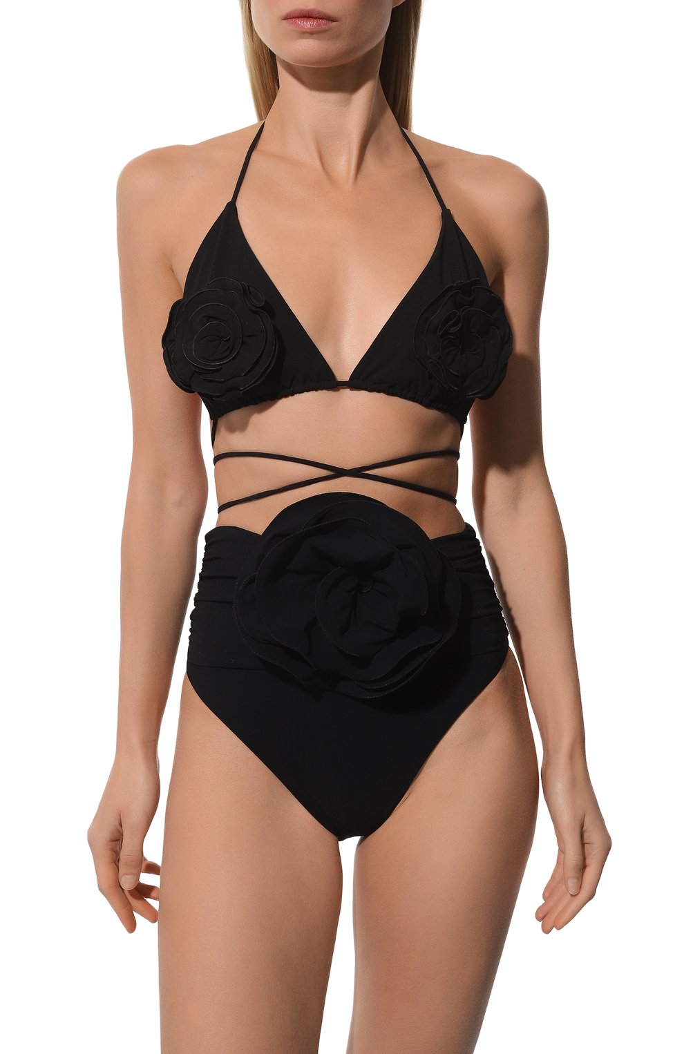 Плавки-бикини MAGDA BUTRYM черного цвета по цене 61550 руб., арт. 811721, фото 2 Плавки-бикини MAGDA BUTRYM, арт. 811721, фото 2