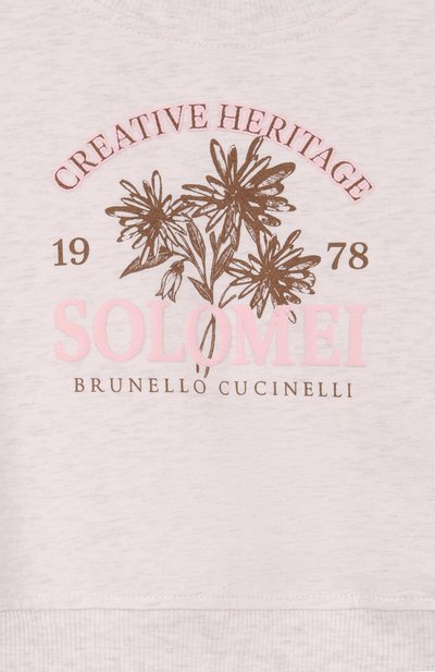 Хлопковый свитшот BRUNELLO CUCINELLI, арт. BH827E305B, фото 3