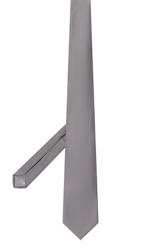 Шелковый галстук Zilli CRAV2BM0600VSQA00 Серый  CRAV2BM0600VSQA00 Фото 3