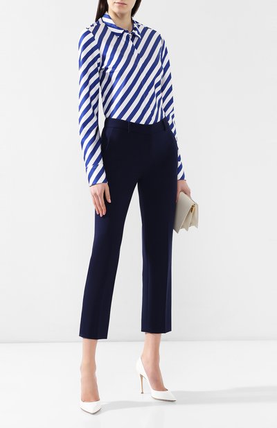 Рубашка в полоску VAN LAACK синего цвета по цене 12950 руб., арт. BL-BELLA-SGDI/156196, фото 2 Рубашка в полоску VAN LAACK, арт. BL-BELLA-SGDI/156196, фото 2