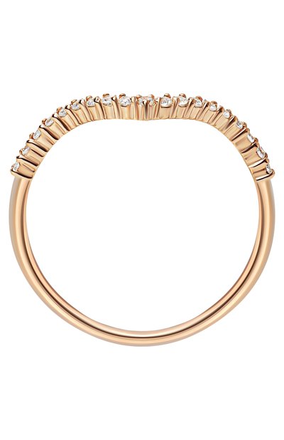 Кольцо-волна с паве MOONKA, арт. tr-wr-g, фото 4