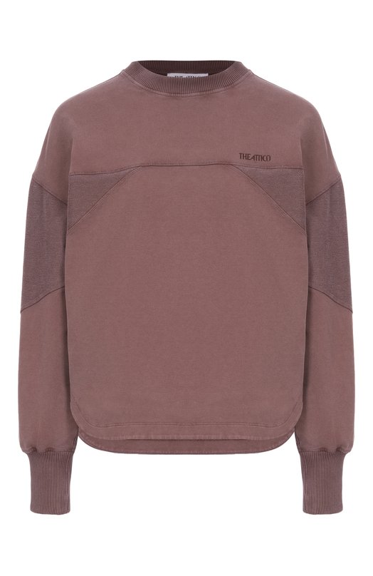 Хлопковый свитшот The Attico 260WCF00025/JJF006AA Коричневый 260WCF00025/JJF006AA