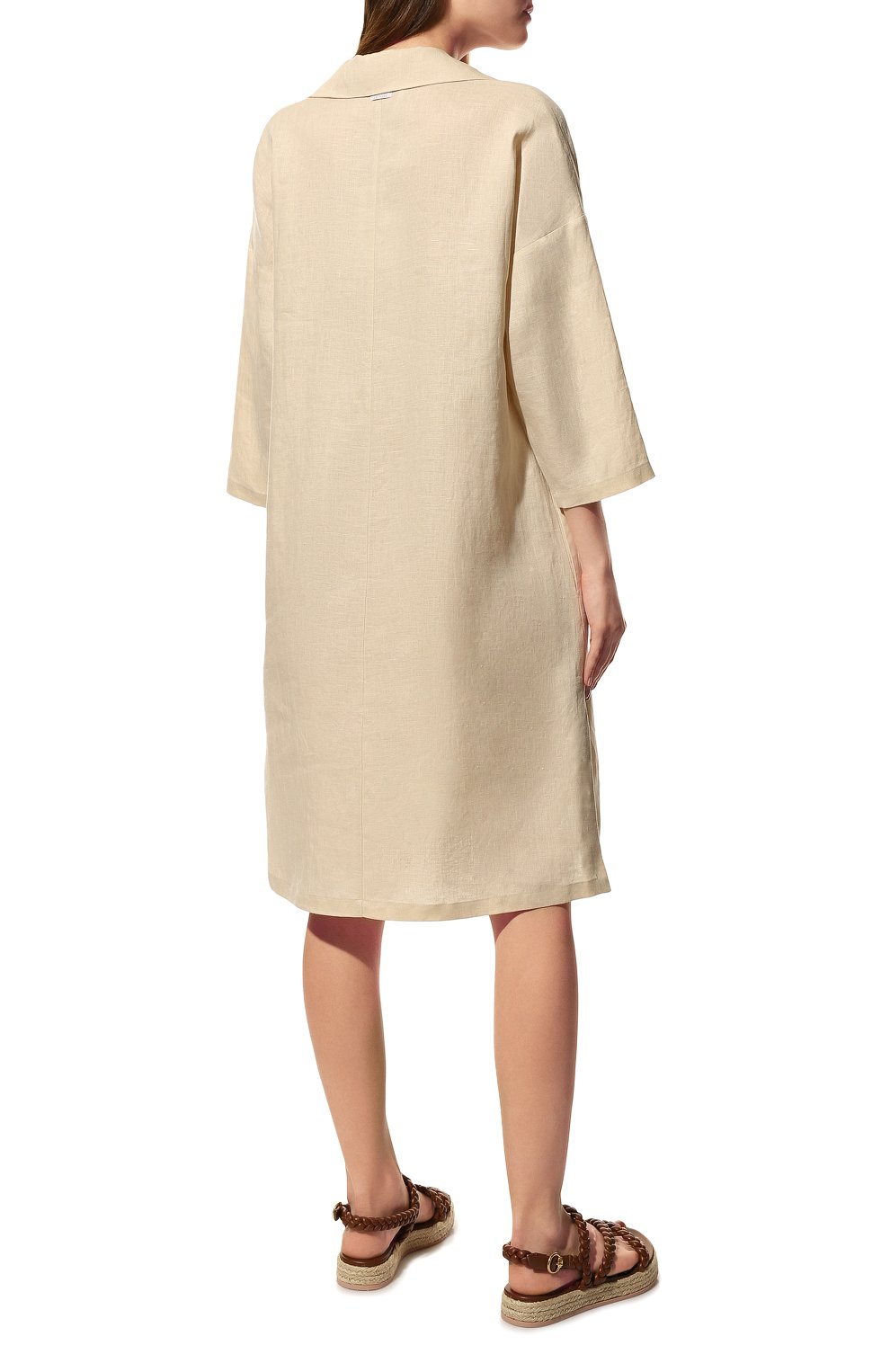 Льняное платье WEEKEND MAX MARA бежевого цвета по цене 34270 руб., арт. DERRIS 32210726, фото 4 Льняное платье WEEKEND MAX MARA, арт. DERRIS 32210726, фото 4