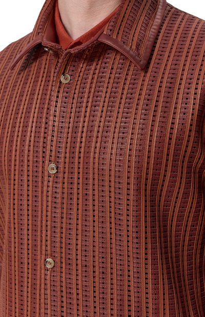 Кожаная рубашка MVST, арт. M26.2PM.L903/LEATHER, фото 5