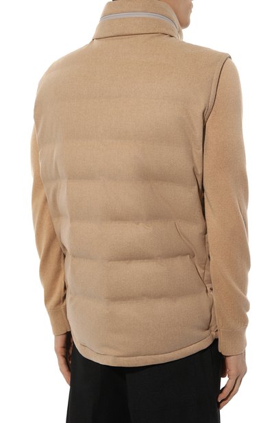 Пуховый жилет BRUNELLO CUCINELLI, арт. MM4631940, фото 4