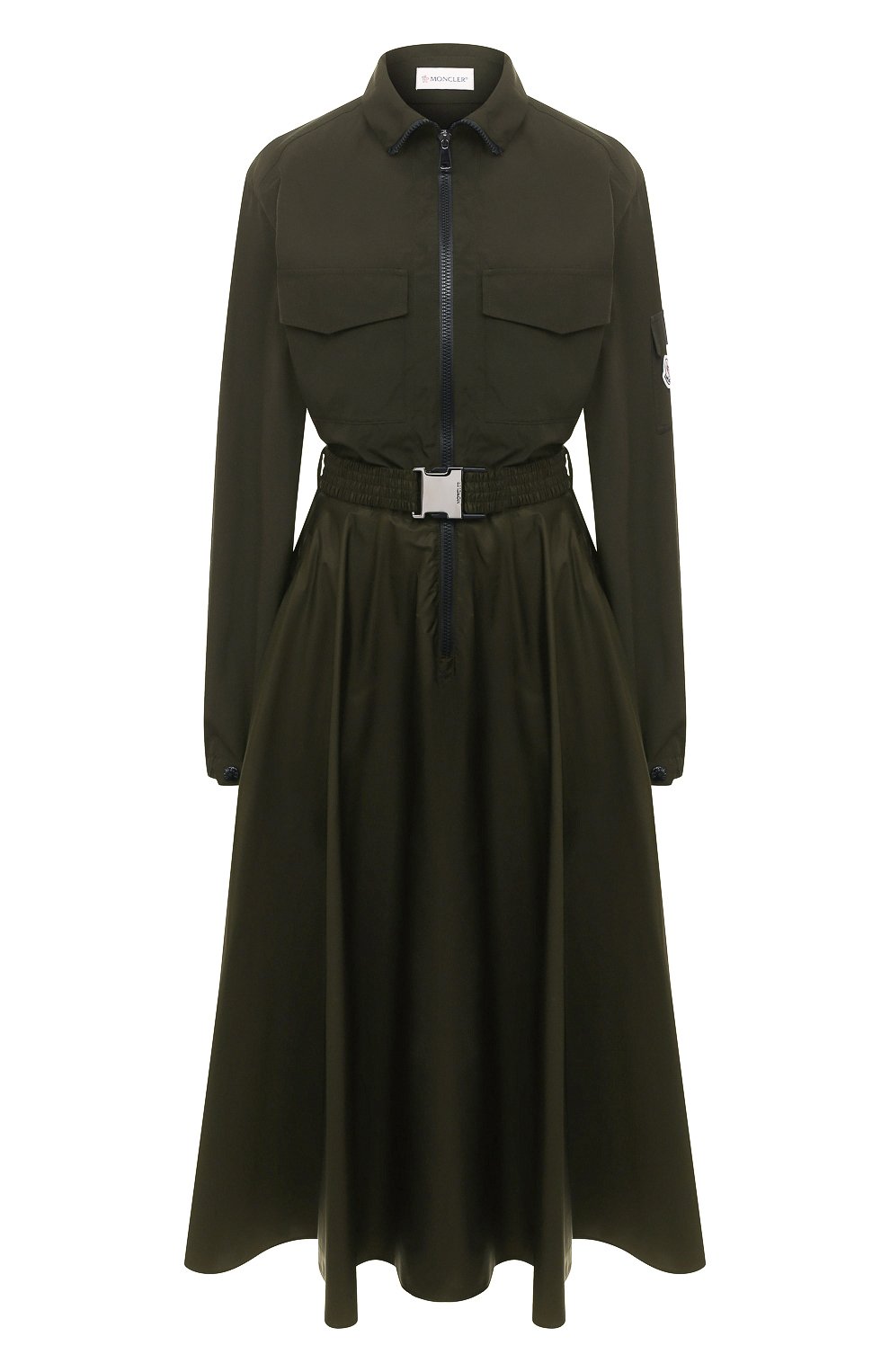 Платье MONCLER хаки цвета по цене 62750 руб., арт. F2-093-2G700-00-V0046, фото 1 Платье MONCLER, арт. F2-093-2G700-00-V0046, фото 1