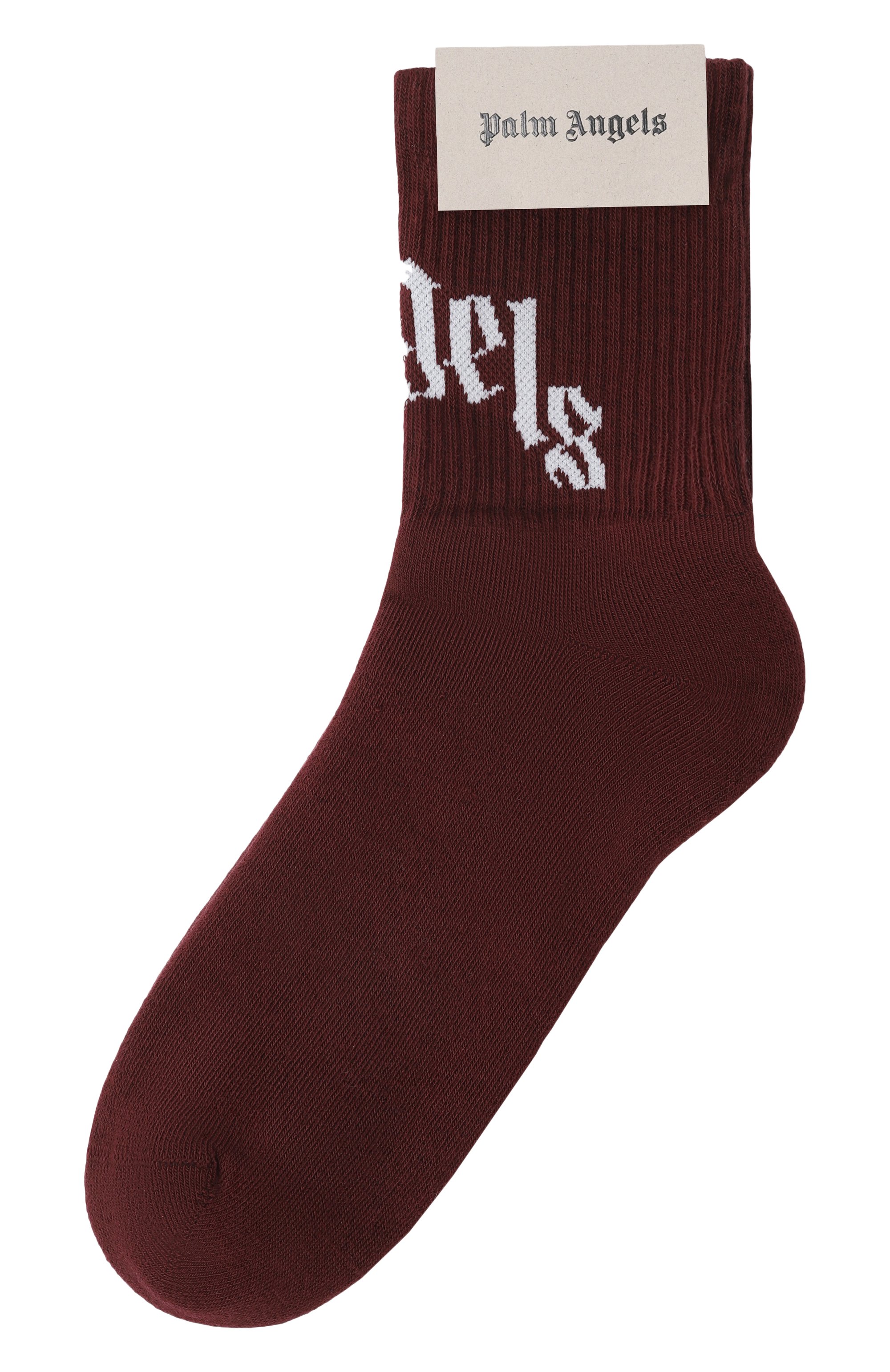 Хлопковые носки PALM ANGELS, арт. PWRA00BF25FAB001, фото 1