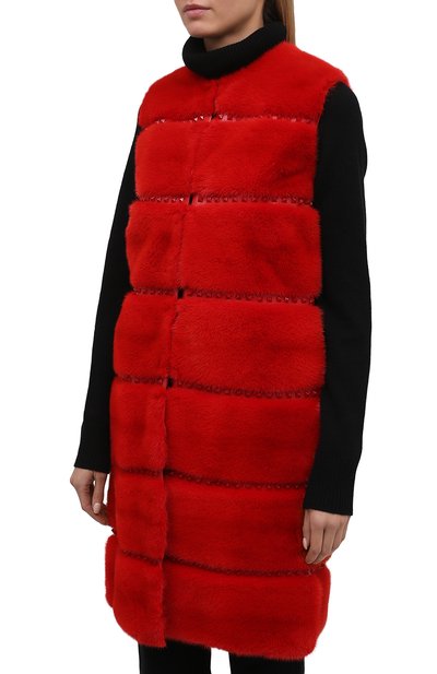 Жилет из меха норки VALENTINO, арт. SF3FC2551DF, фото 3