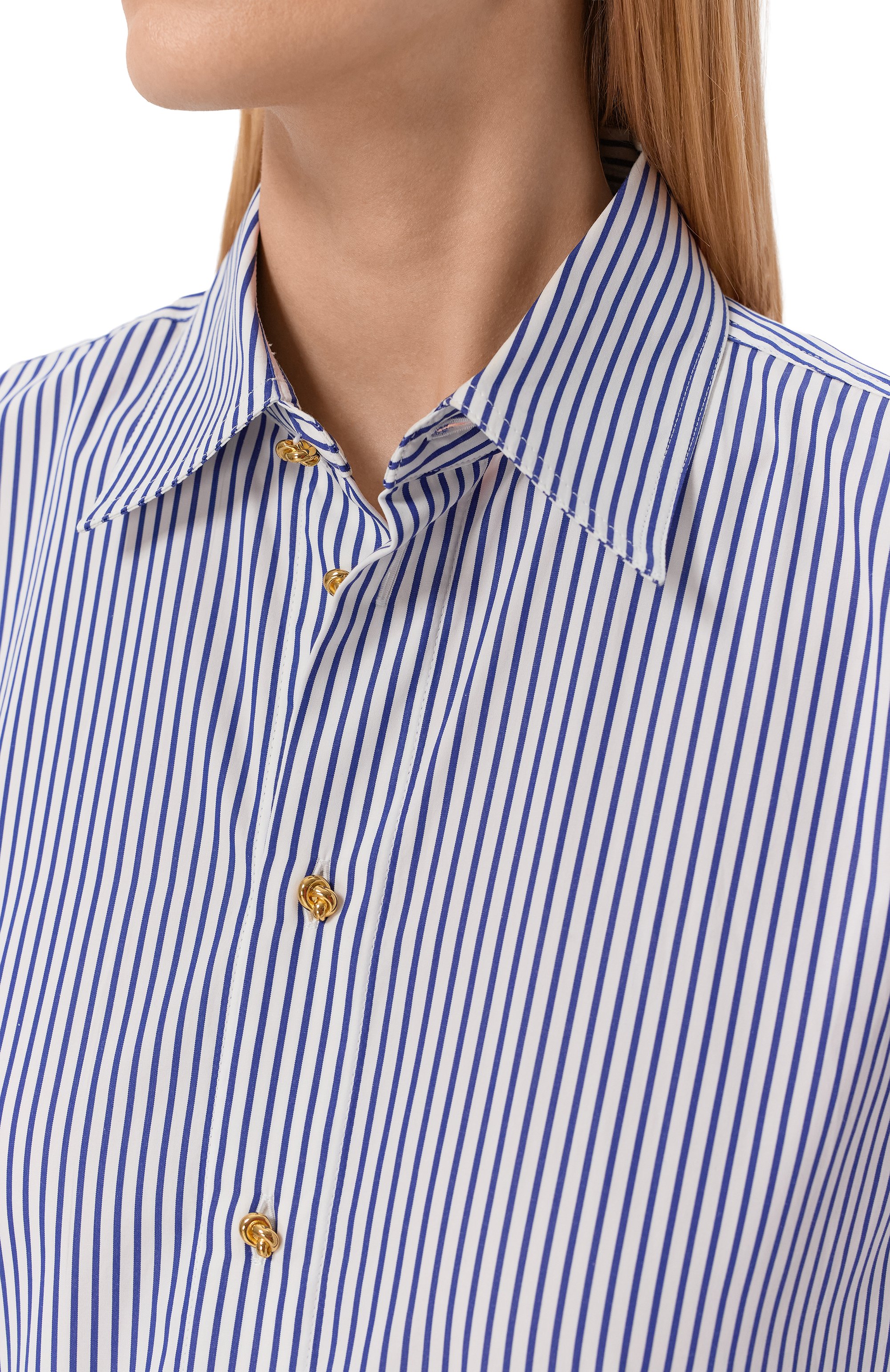 Хлопковая рубашка BOTTEGA VENETA, арт. 838420/V2FB0, фото 5