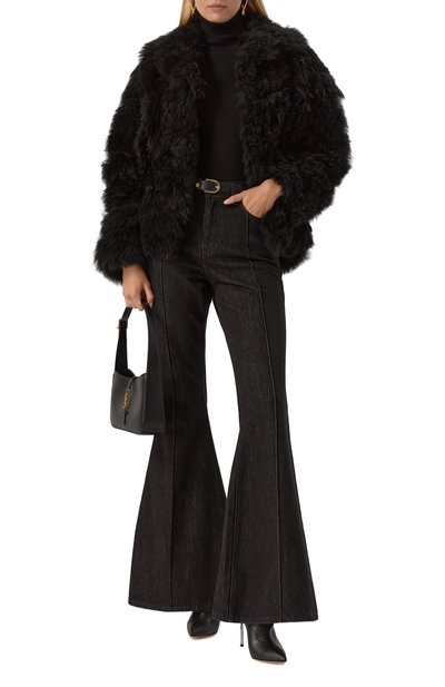 Шуба из козы SIMONETTA RAVIZZA черного цвета по цене 342500 руб., арт. F05JA361H13SP, фото 2 Шуба из козы SIMONETTA RAVIZZA, арт. F05JA361H13SP, фото 2