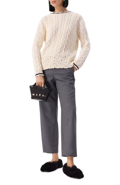 Балетки из овчины JIL SANDER черного цвета по цене 83150 руб., арт. J44WZ0001/P7969, фото 2 Балетки из овчины JIL SANDER, арт. J44WZ0001/P7969, фото 2