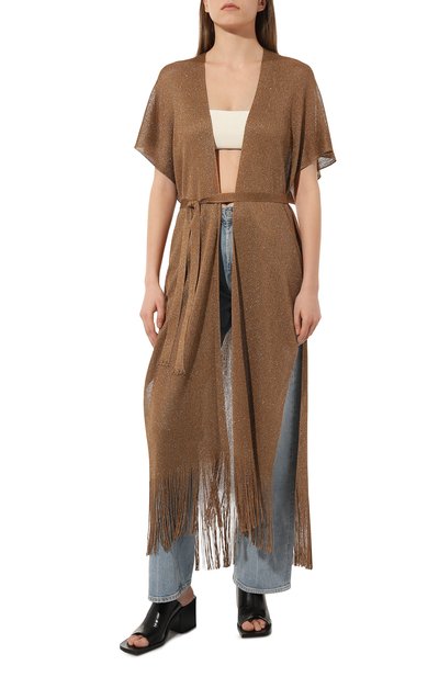 Туника из вискозы WEEKEND MAX MARA коричневого цвета по цене 26890 руб., арт. ELEGIA 23369101, фото 3 Туника из вискозы WEEKEND MAX MARA, арт. ELEGIA 23369101, фото 3