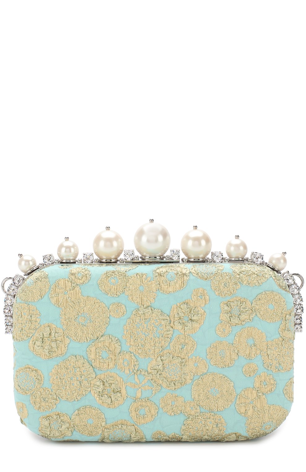 Клатч с декоративной отделкой MIU MIU, арт. 5BF042-2BWS-F064W-OOO, фото 1