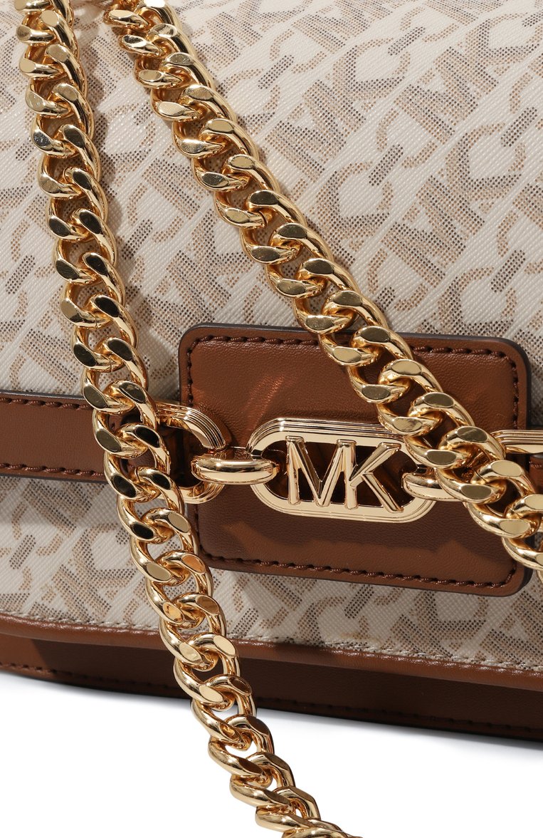 Женская сумка heather MICHAEL MICHAEL KORS кремового цвета, арт. 30R4G7HL3B | Фото 3 (Размер: small; Ремень/цепочка: На ремешке; Материал: Экокожа)