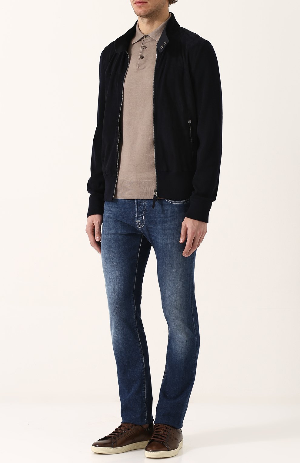 Кожаные кеды на шнуровке TOM FORD, арт. 118J1045T-VCL/217, фото 2