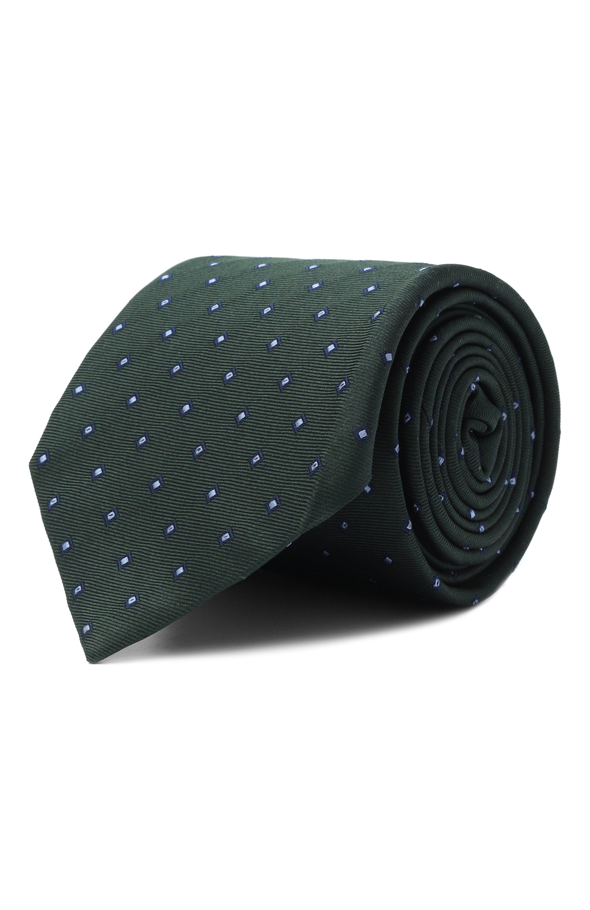 Шелковый галстук CORNELIANI зеленого цвета по цене 24450 руб., арт. 27U302/2720309, фото 1 Шелковый галстук CORNELIANI, арт. 27U302/2720309, фото 1