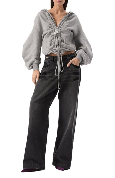 Хлопковая толстовка THE ATTICO, арт. 248WCF19/JF03, фото 2