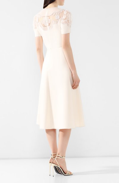 Платье из смеси шерсти и шелка VALENTINO, арт. RB0VAD311CF, фото 4
