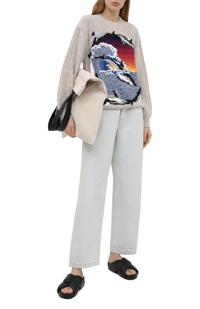 Хлопковый свитер STELLA MCCARTNEY разноцветного цвета по цене 99500 руб., арт. 603174/S2252, фото 2 Хлопковый свитер STELLA MCCARTNEY, арт. 603174/S2252, фото 2