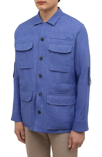 Льняная куртка-рубашка BRIONI, арт. SLS90L/P9111, фото 3