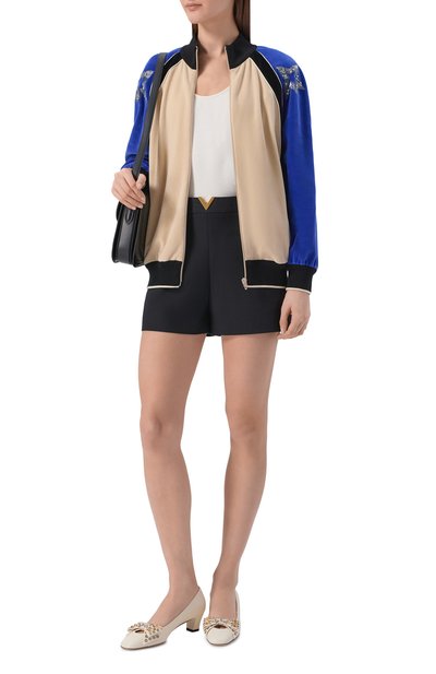 Шорты из шер сти и шелка VALENTINO, арт. 8B3RF350/1CF, фото 2