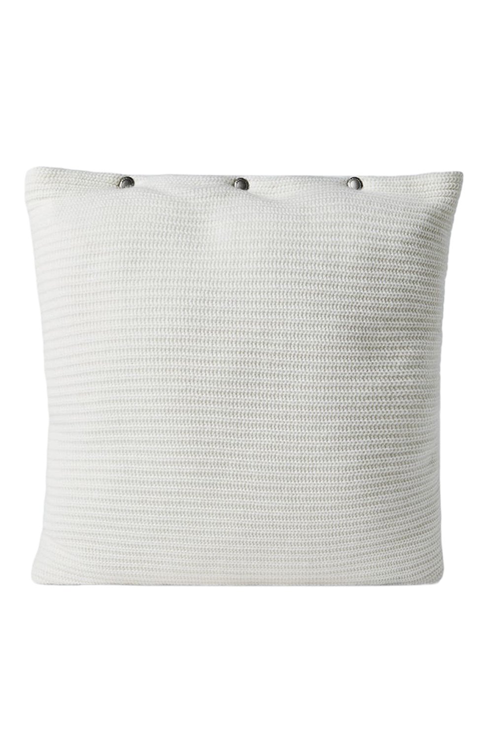 Большая подушка с наволочкой из кашемира BRUNELLO CUCINELLI белого цвета по цене 122500 руб., арт. ML1205D02, фото 1 Большая подушка с наволочкой из кашемира BRUNELLO CUCINELLI, арт. ML1205D02, фото 1