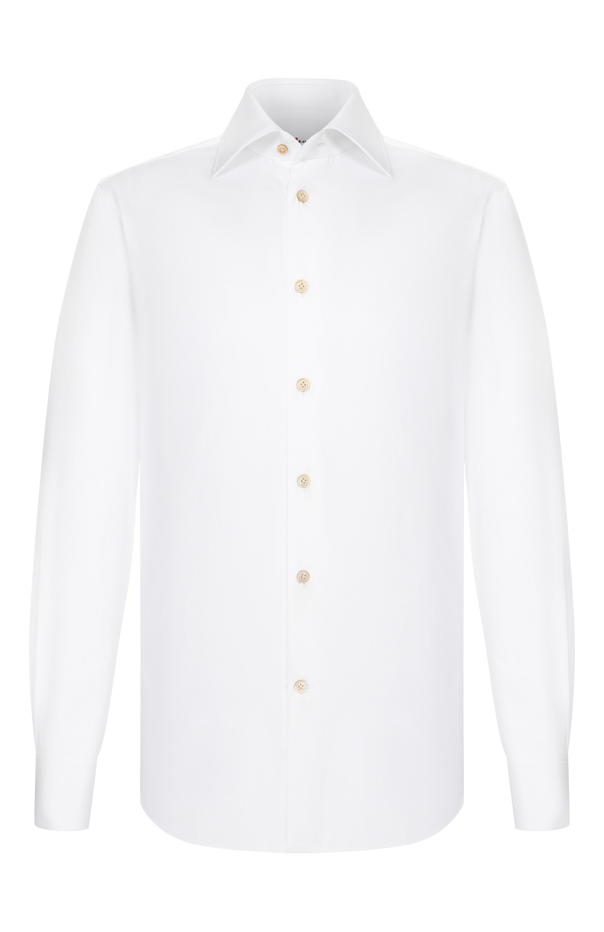 Хлопковая сорочка KITON белого цвета по цене 86500 руб., арт. UCCH09608, фото 1 Хлопковая сорочка KITON, арт. UCCH09608, фото 1