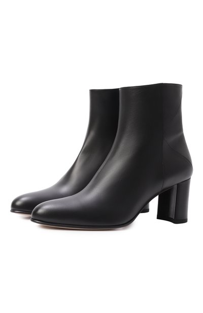 Женские кожаные ботильоны KITON, арт. D59823K0905F01