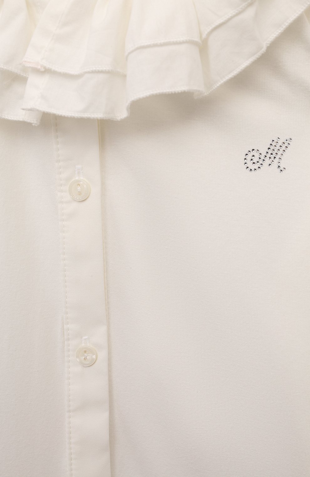 Хлопковая блузка MONNALISA, арт. 17DPAT, фото 3