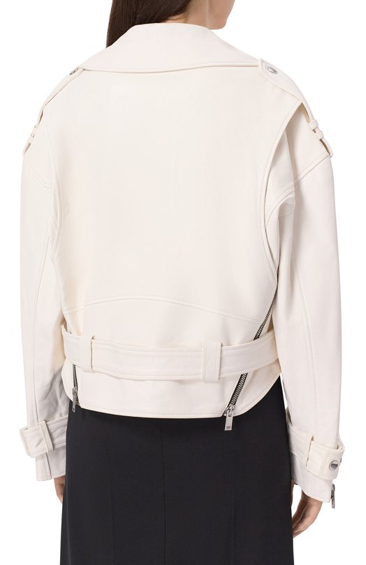 Кожаная куртка Jacob Lee WLJ081SS25W Белый  WLJ081SS25W Фото 4