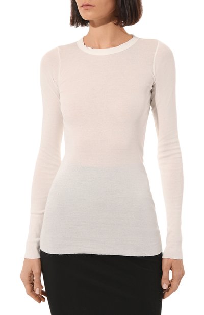 Хлопковый лонгслив RICK OWENS, арт. RP01C5202/RD, фото 3