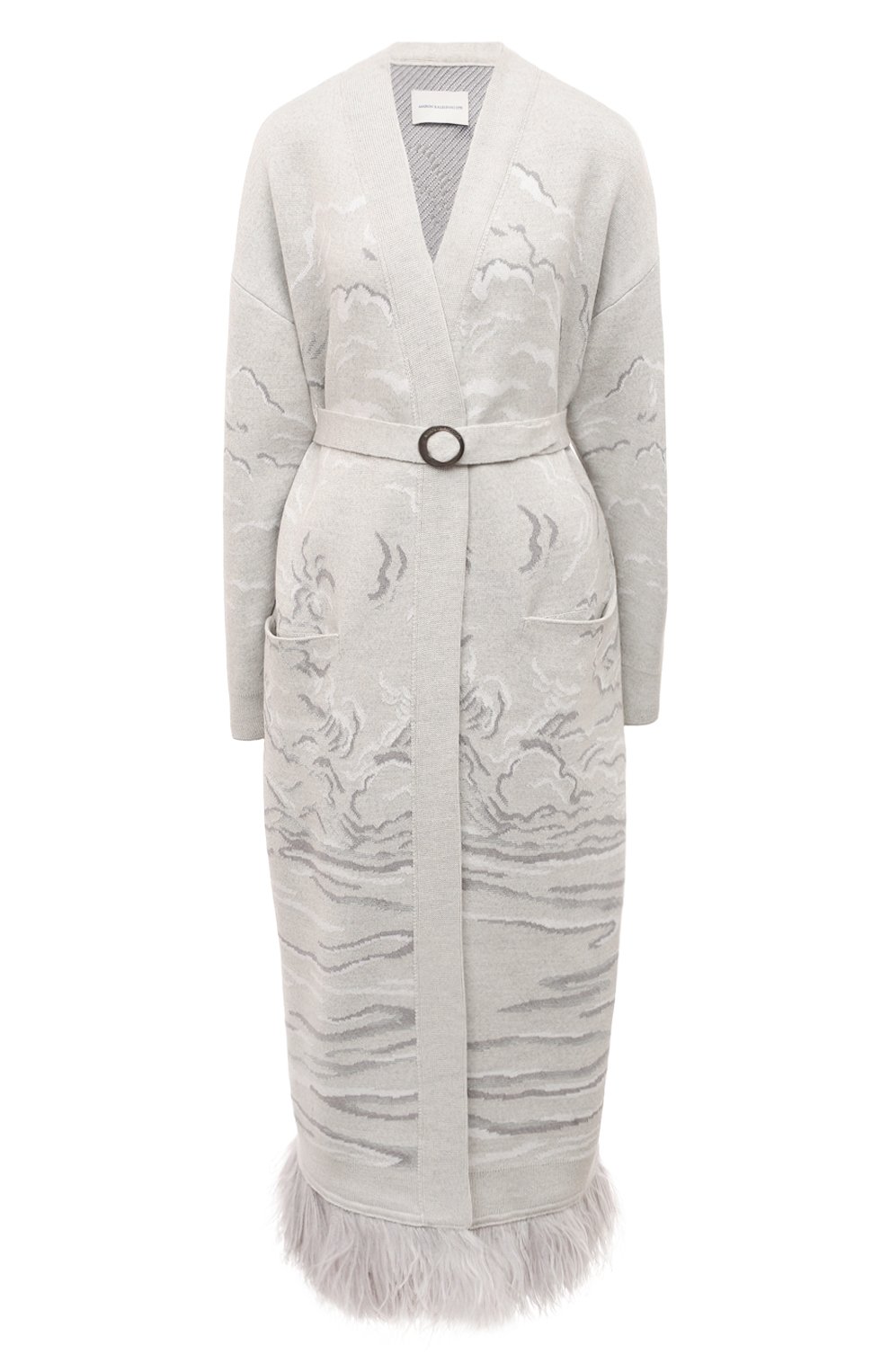 Шерстяной кардиган MAISON KALEIDOSCOPE серого цвета по цене 145000 руб., арт. 012-076W-371OF, фото 1 Шерстяной кардиган MAISON KALEIDOSCOPE, арт. 012-076W-371OF, фото 1