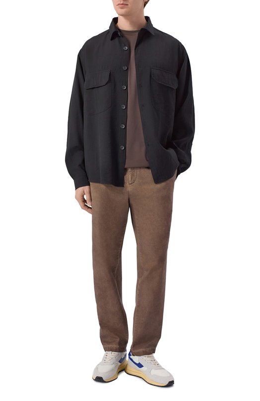 Хлопковые брюки White Sand 26SU66/38-BF Коричневый  26SU66/38-BF Фото 2