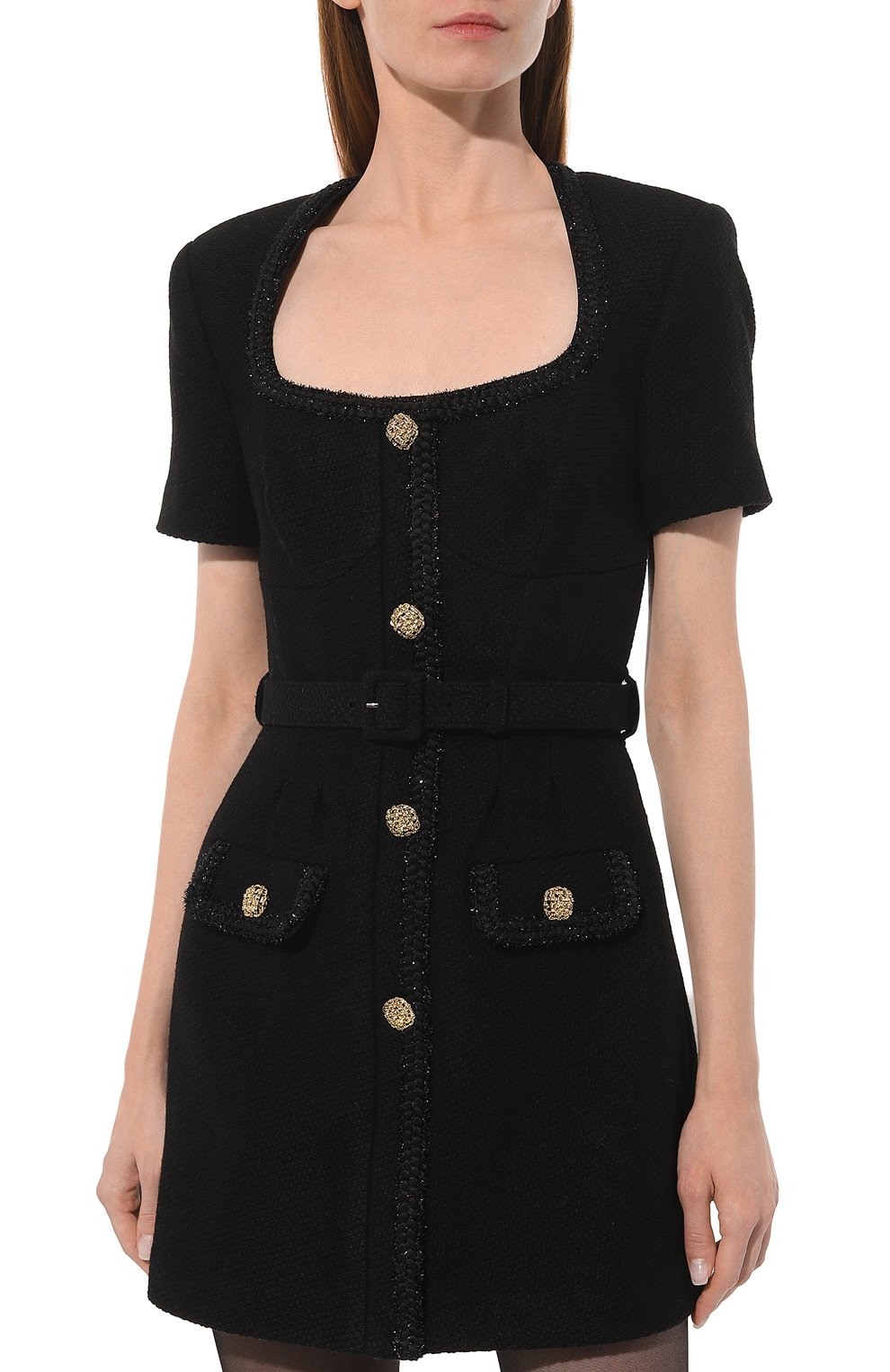 Платье из шерсти и вискозы SELF-PORTRAIT, арт. RS23-014S-B, фото 3